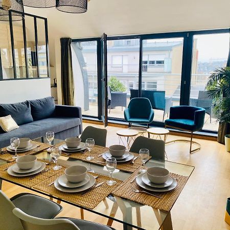 The Luxury Green Penthouse In City Center With Terrace And Free Parking Lussemburgo Esterno foto